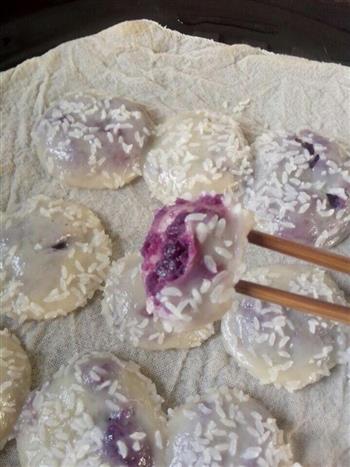 紫薯糯米饼的做法步骤10