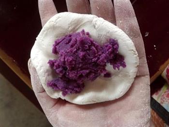 紫薯糯米饼的做法步骤6