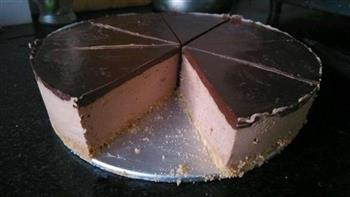 巧克力冻芝士蛋糕的做法步骤10