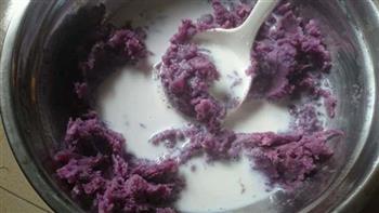 紫薯牛奶布丁的做法步骤3