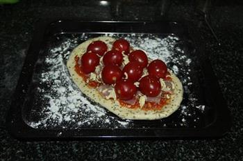 番茄培根披萨的做法图解16