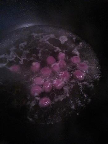 酒酿紫薯小汤圆的做法步骤2