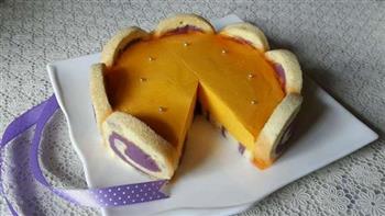 紫薯卷南瓜慕斯蛋糕的做法步骤6