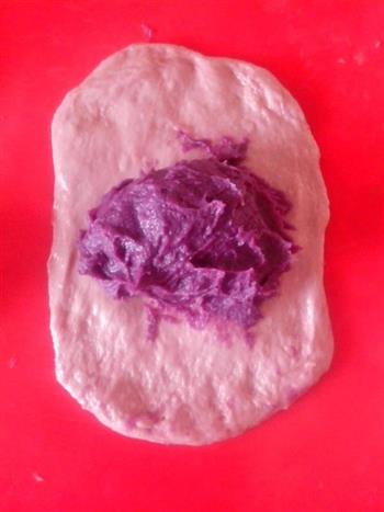 奶香紫薯面包的做法步骤7