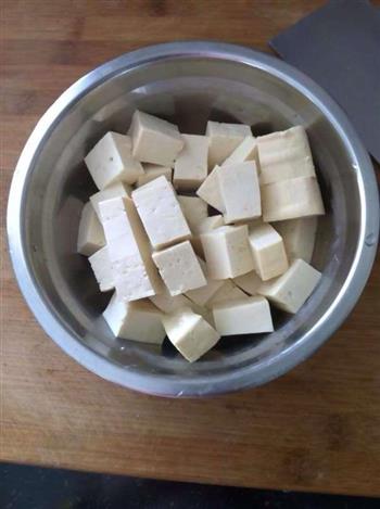 红油肉末豆腐的做法步骤3