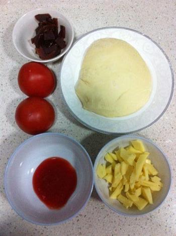 芝士番茄面包的做法步骤1