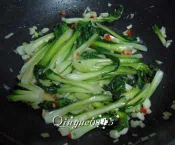 蒜香蚝油菊花菜的做法步骤7
