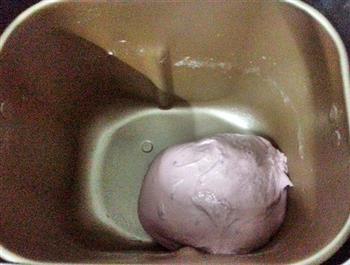 酸奶紫薯土司的做法步骤2
