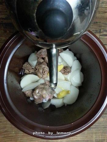 清炖羊肉萝卜汤的做法图解7