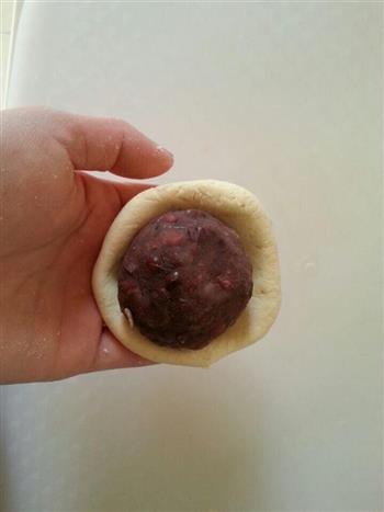 紫薯红豆饼的做法图解13