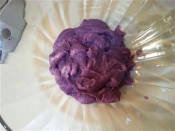 椰香紫薯糯米糍的做法图解3