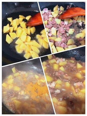 咖喱土豆煮牛肉的做法步骤3