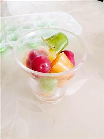 五彩水果冰的做法步骤7