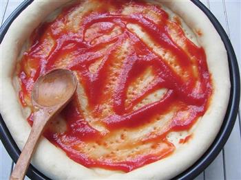 番茄香肠皮萨的做法步骤8