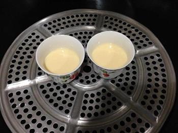 牛奶蒸蛋小盆栽的做法步骤6