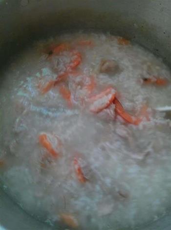 鲜虾瘦肉粥的做法步骤12