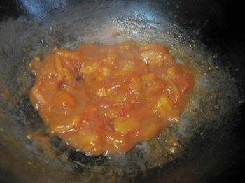 番茄蛋花面的做法步骤4