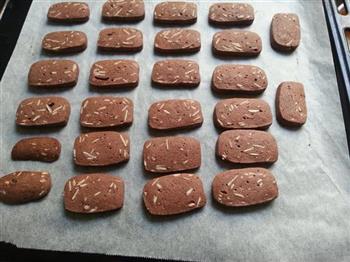 巧克力杏仁手工饼干的做法步骤10