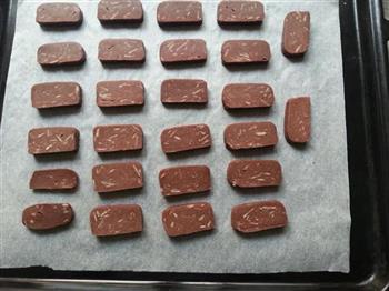 巧克力杏仁手工饼干的做法步骤9