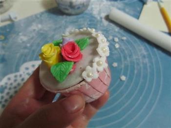 翻糖花朵纸杯蛋糕的做法步骤24