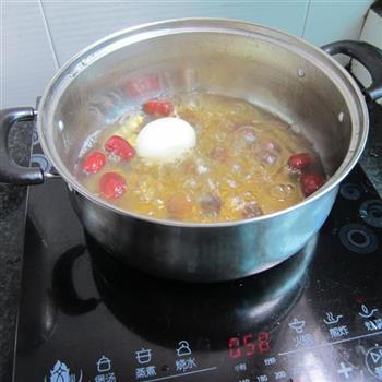 红糖红枣桂圆煮蛋的做法步骤6