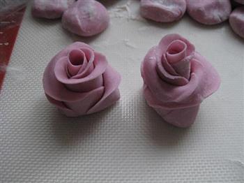 紫薯玫瑰花的做法图解11