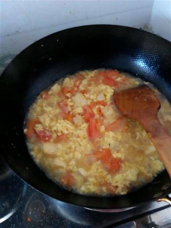 番茄豆腐鸡蛋打卤面的做法图解12