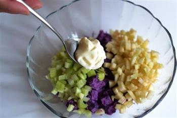 超美味的紫薯沙拉的做法图解4