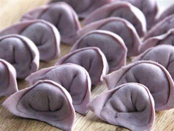 紫薯香菇芹菜鲜肉饺的做法图解8