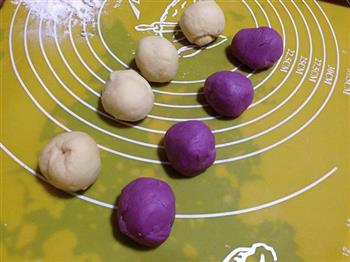 双色紫薯芝士卷的做法步骤6