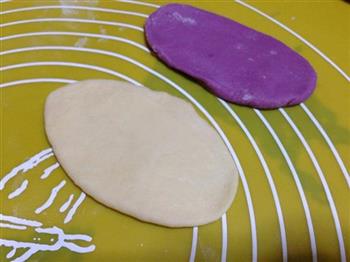 双色紫薯芝士卷的做法图解7