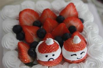 圣诞草莓雪人蛋糕的做法图解14