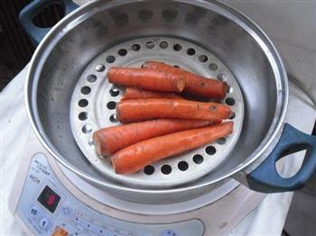 胡萝卜豆渣泥的做法步骤2