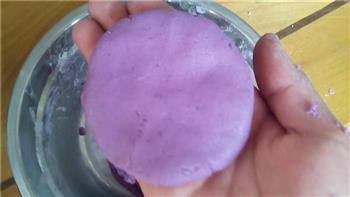 紫薯糯米饼的做法步骤5