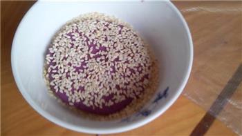 紫薯糯米饼的做法步骤6