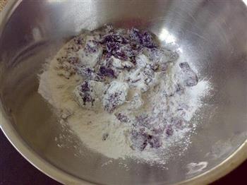 芝心紫薯饼的做法步骤2