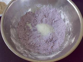 芝心紫薯饼的做法图解3