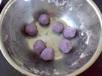 芝心紫薯饼的做法图解4