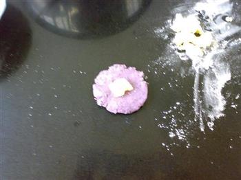 芝心紫薯饼的做法图解5