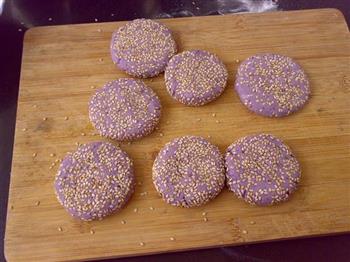 芝心紫薯饼的做法步骤7