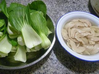 大豆蛋白炒青菜的做法步骤1