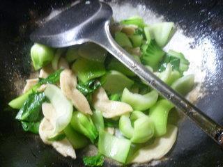 大豆蛋白炒青菜的做法步骤7