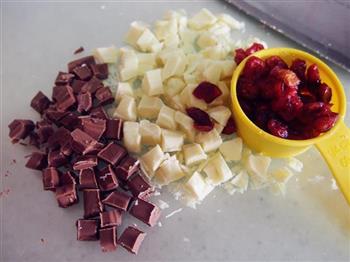 蔓越莓巧克力软曲奇的做法步骤4