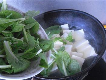 小白菜豆腐汤的做法图解4