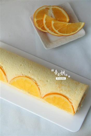 香橙蛋糕卷的做法步骤15