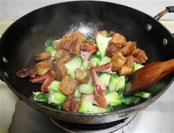 QQ肠炒青菜油条的做法步骤10