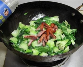 QQ肠炒青菜油条的做法步骤8