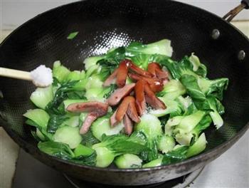 QQ肠炒青菜油条的做法步骤9