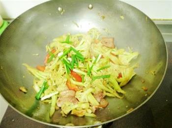 培根干锅花菜的做法步骤12