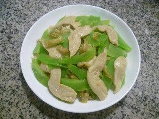榨菜大豆蛋白炒莴笋的做法步骤10